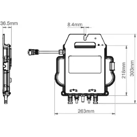 APSystems EZ1-M Mikro-Wechselrichter 800 W mit WLAN