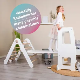 babybay Lernturm Littlefoot Buche 2-in-1 beige lackiert