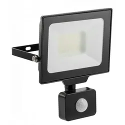 30w LED Flutlicht Strahler für den Außenbereich IP65 mit Bewegungsmelder in schwarz Eckig|Neutralweiß