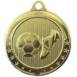 Fußballmedaille Lionel goldfarben