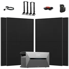 powerness - always be powered SOLIX Solarbank 2 E1600 Pro + Smarter Zähler + 4 x 440Wp Solarpaneele