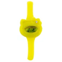 HELLO KITTY 27 mm Gehäuse Gelb Silikonarmband Gelb