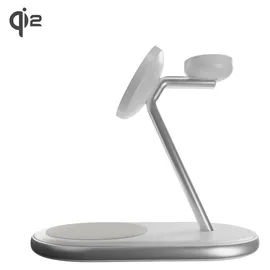 PURO Mag Station 3-in-1 Ladestation mit Qi2-Technologie - Weiß