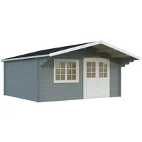 Palmako Gartenhaus Britta 19,7 m2 - 40 mm Grau