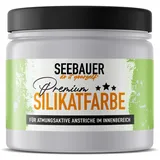 SEEBAUER diy Silikatfarbe Lila 300ml für Innen (No. 922 Secret Thimble) Atmungsaktive Mineralfarbe für Allergiker - Abwaschbare Wandfarbe - Lilatöne hohe Deckkraft