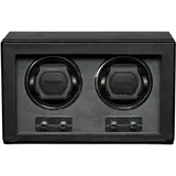 ROTHWELL Doppel-Uhrenbeweger für Automatikuhren mit leisem Motor mit Mehreren Geschwindigkeiten und Rotationseinstellungen (Schwarz/Grau)