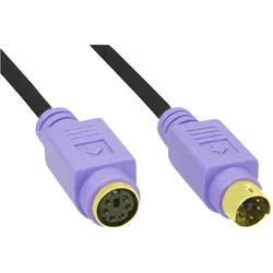 InLine PS/2 Verlängerung - Stecker / Buchse - PC99 - violette Stecker - PREMIUM