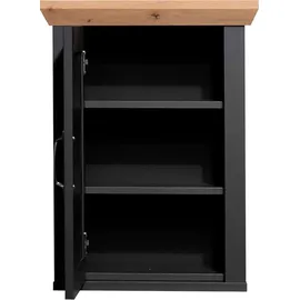 Mäusbacher Hängeschrank "Mali", grau (anthrazit matt, asteiche), B:45cm H:63cm T:25cm, Holzwerkstoff, Schränke, Hängeschrank Bad-Hängeschrank, Landhausstil, Breite 45 cm, Höhe 63 cm, Metallgriff