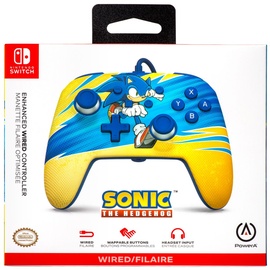 PowerA Enhanced Wired Controller Sonic Boost Nintendo Switch - Blau