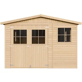 TIMBELA Gartenhaus 4,93 x 3,03 m Beige