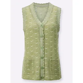 Classic Basics WITT WEIDEN Strickweste in schilf-meliert | Gr.: 40