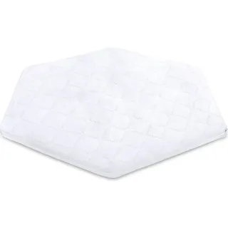 Laufgittereinlage 6 eckig 115 x 100 x 5 cm - Laufstall Matratze aus Schaumstoff für Kinder Babymatratze mit abnehmbaren Bezug Laufstallmatratze