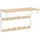 VASAGLE Wandgarderobe 65 x 42 x 30 cm Weiß/Eiche