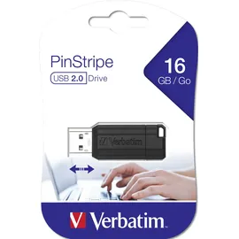 Verbatim Store 'n' Go PinStripe 16 GB schwarz USB 2.0 49063