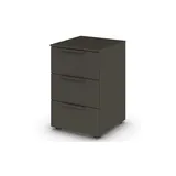 Möbel Kraft Nachtschrank Flipp 40 x 40 x 61 cm Schwarz