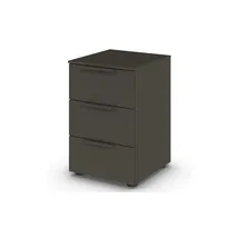 Möbel Kraft Nachtschrank Flipp 40 x 40 x 61 cm Schwarz