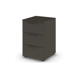 Möbel Kraft Nachtschrank Flipp 40 x 40 x 61 cm Schwarz