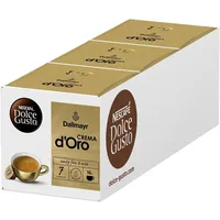 NESCAFÉ DOLCE GUSTO DALLMAYR Crema d'Oro Kaffeekapseln 3er Pack (3 x 16 Porti...