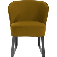exxpo - sofa fashion Sessel »Americano«, mit Keder und Metallfüßen, Bezug in verschiedenen Qualitäten, 1 Stck.,