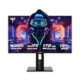 KTC 27-Inch 2K Gaming Monitor, 180Hz Refresh Rate, QHD 2560 * 1440 Fast IPS Screen, 1ms, 124% SRGB, FreeSync G-SYNC, Full HD, VESA Mount