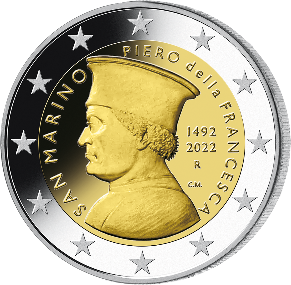 San Marino 2022: 2-Euro-Gedenkmünze "Piero della Francesca"