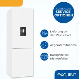 Exquisit KGC5320-95-E-WS-040C Kühl-Gefrierkombination (313 l, 1939 mm hoch, Weiß)