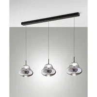 Fabas Luce 3774-48-126 DEVA, Pendelleuchten 42W, grau transparent