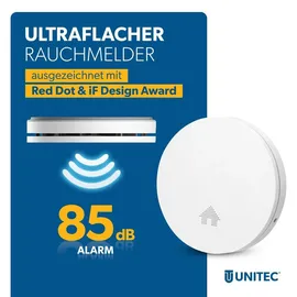 Unitec Design Rauchwarnmelder Weiß