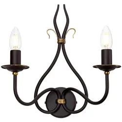 Windermere 2-flammige Wandleuchte - Rost/Gold