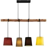 LINDBY Moskau 4-flg. 23 cm Holz/Metall/Textil