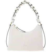 Coccinelle Boheme Schultertasche Baumwolle/Leather Elfenbein