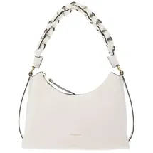 Coccinelle Boheme Schultertasche Baumwolle/Leather Elfenbein