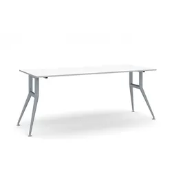 Konferenztisch, Besprechungstisch WIDE, weiß, Platte 180x80 cm