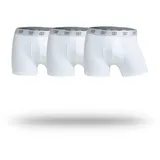 Cristiano Ronaldo CR7 CRISTIANO RONALDO Herren Enganliegende Boxershorts (3er-Pack), Weiß, XL