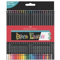 Faber-Castell (Schule) 24er-Pack Bunstifte »Black Edition« schwarz