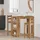 vidaXL Bartisch mit Regal 102 x 50 x 103,5 cm Braun