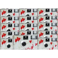 Photo Porst 15x Einwegkamera fliegende Herzen weiß MHD 12.2025 Einwegkamera