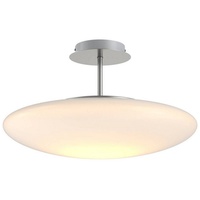 LINDBY LED-Opalglas-Deckenleuchte Gunda in Weiß