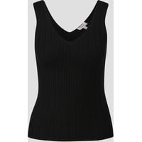 S.Oliver - Stricktop aus Viskosestretch, Damen, schwarz, 42