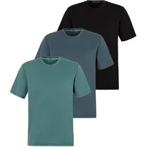 Copenhagen Studios T-Shirt Packung, 3er-Pack, 3 Stk. Unterziehshirt aus hochwertiger Bio-Baumwolle Gr. M, salbei dunkelsalbei, schwarz, , 20346919-M