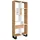 SKRAUT HOME Bücherregal 67 x 31 x 174 cm Eiche/Weiß