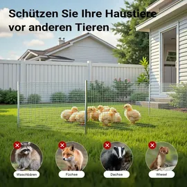 Wiltec Maschendrahtzaun 100 cm x 5 m