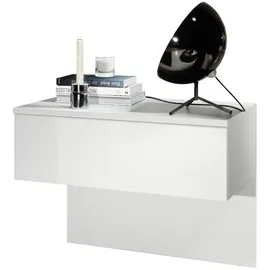 Vladon Nachtschrank Sleep 60 x 46 x 35 cm Weiß matt
