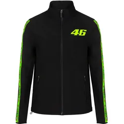 VR46 Tapes Softshell Jacke, schwarz-gelb, Größe XS für Männer