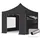 TOOLPORT Faltpavillon 3 x 3 m inkl. 4 Seitenteile Schwarz