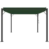 vidaXL Gazebo mit Lamellen-Dach 3 x 4 m Grün