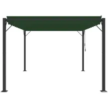 vidaXL Gazebo mit Lamellen-Dach 3 x 4 m Grün