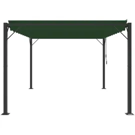 vidaXL Gazebo mit Lamellen-Dach 3 x 4 m Grün