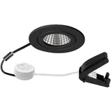 Brumberg Einbaudownlight 1er rund schwarz