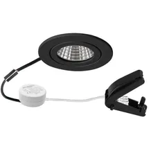 Brumberg Einbaudownlight 1er rund schwarz